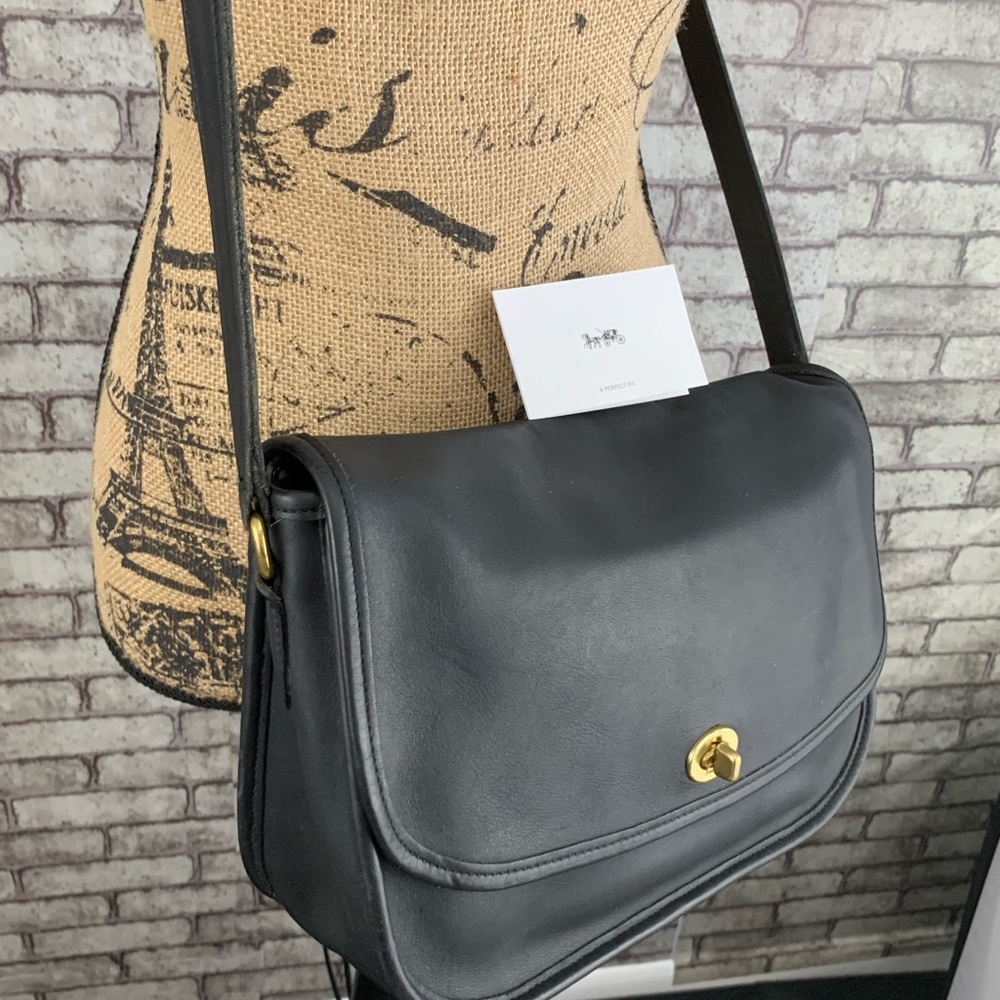 ❌SOLD❌Coach leather messenger /saddle bag - Picture 4 of 11